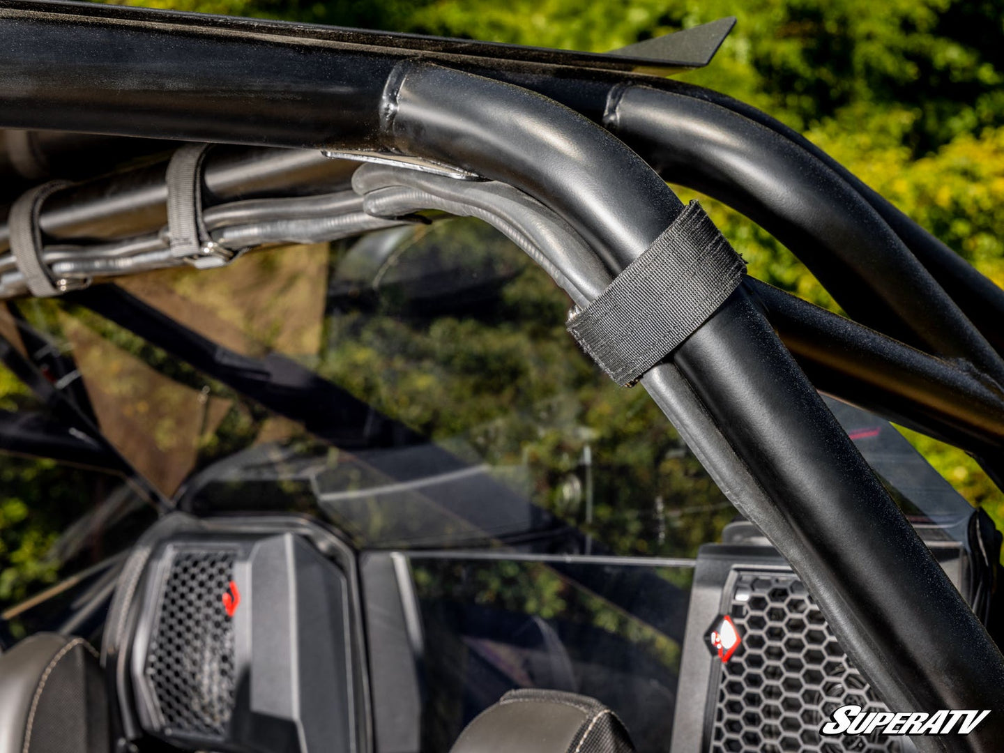 SuperATV - Polaris RZR PRO XP Rear Windshield - Light Tint - Audio - 2025+ - RWS-P-PROS-76