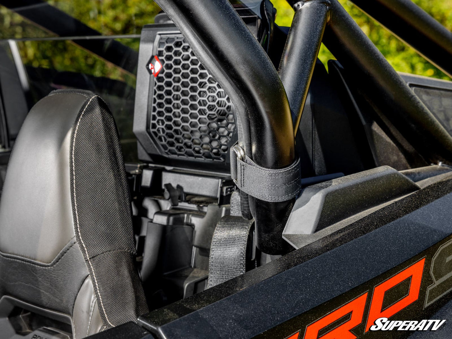 SuperATV - Polaris RZR PRO XP Rear Windshield - Light Tint - Audio - 2025+ - RWS-P-PROS-76