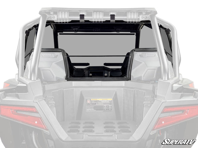 SuperATV - Polaris RZR PRO XP Rear Windshield - Light Tint + With Audio - 2025+ - RWS-P-PROS4-001-76