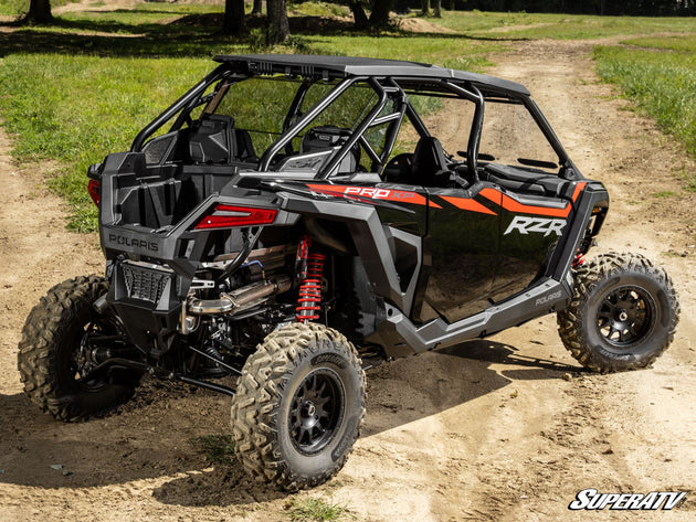 SuperATV - Polaris RZR PRO XP Rear Windshield - Light Tint + With Audio - 2025+ - RWS-P-PROS4-001-76#AA