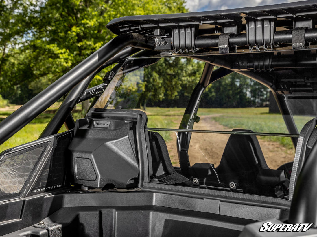 SuperATV - Polaris RZR PRO XP Rear Windshield - Light Tint + With Audio - 2025+ - RWS-P-PROS4-001-76