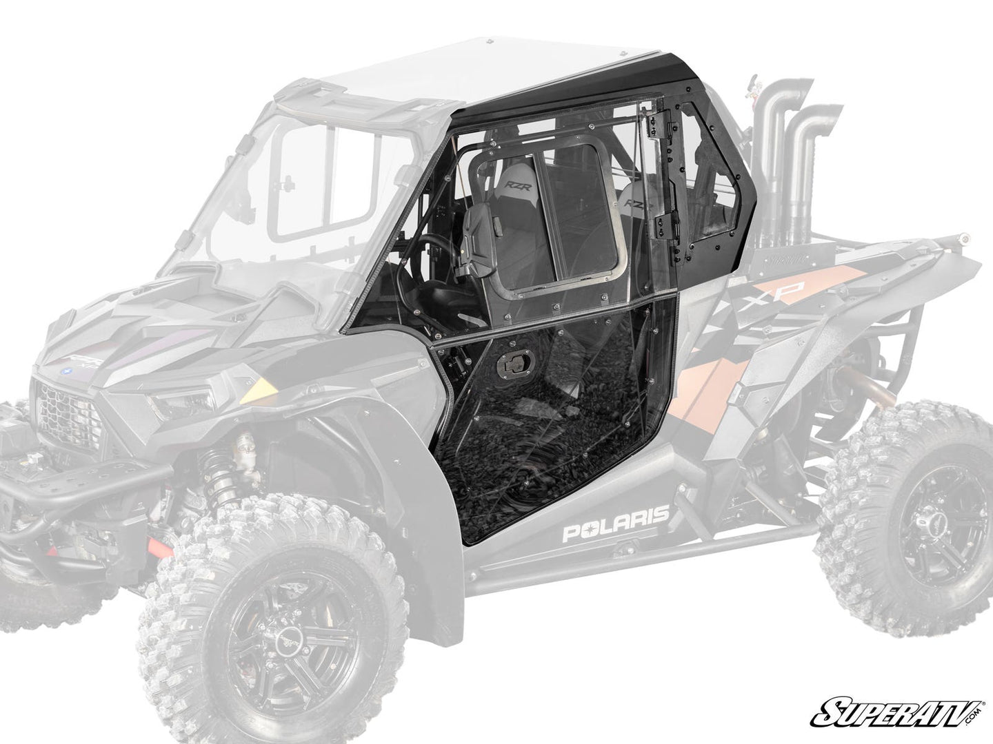 SuperATV - Polaris RZR XP Turbo Cab Enclosure Doors - 76 RWS - DOOR-P-RZR1K-003-RWS-2#AC