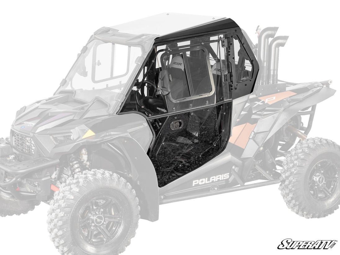 SuperATV - Polaris RZR XP Turbo Cab Enclosure Doors - 75 RWS - DOOR-P-RZR1K-003-RWS-1#AC