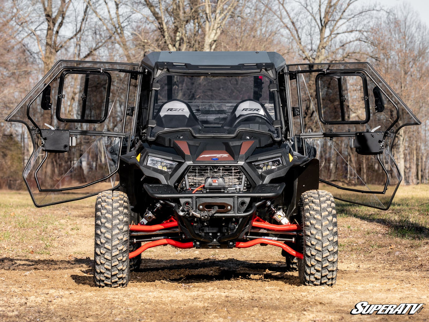 SuperATV - Polaris RZR XP Turbo Cab Enclosure Doors - 75 RWS - DOOR-P-RZR1K-003-RWS-1#AC