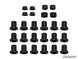 SuperATV - Polaris General A Arm Bushing Kit - HDPE - OE Arms - 2016+ - AAB-P-RZR900-K3-003#AQ