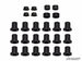SuperATV - Polaris General 4 A-Arm Bushing Kit - HDPE - OE Arms - 2017+ - AAB-P-RZR900-K3-003#LO