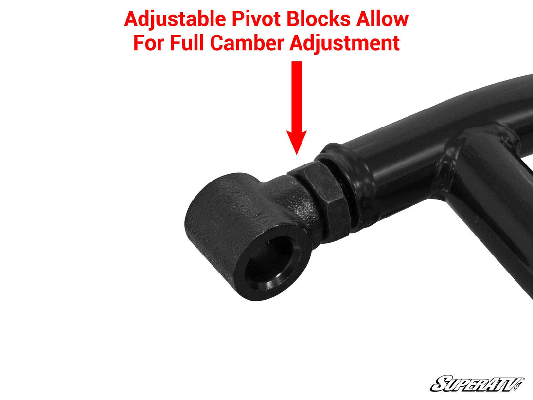 SuperATV - Polaris General High-Clearance A-Arms - AA-P-RZR900S-HC1.5-SBJ-BK-02#TS