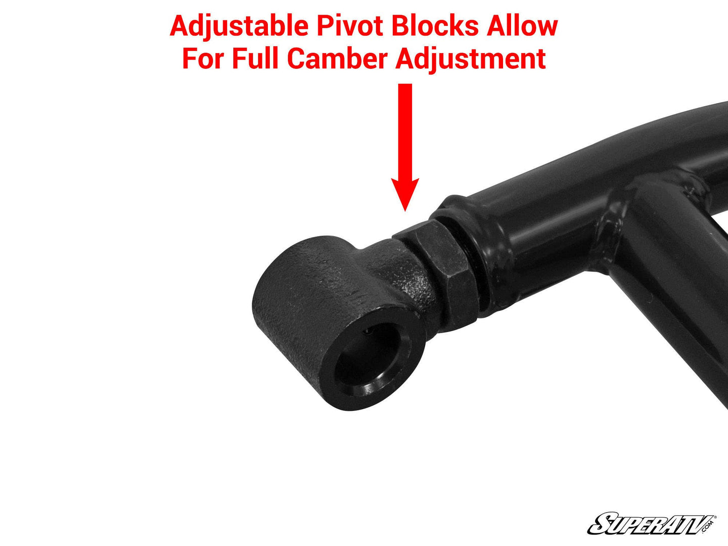 SuperATV - Polaris General High-Clearance A-Arms - AA-P-RZR900S-HC1.5-SBJ-BK-02#TS