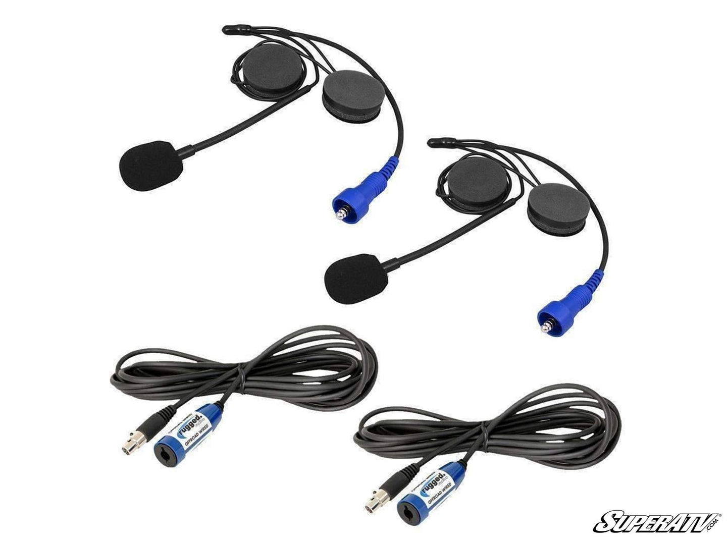 Rugged Radios - Rugged Radios RUGGED Wired / STX Stereo Helmet Kit with Alpha Audio Speakers and Mic - HK-UNI