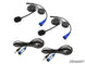 Rugged Radios - Rugged Radios RUGGED Wired / STX Stereo Helmet Kit with Alpha Audio Speakers and Mic - HK-UNI