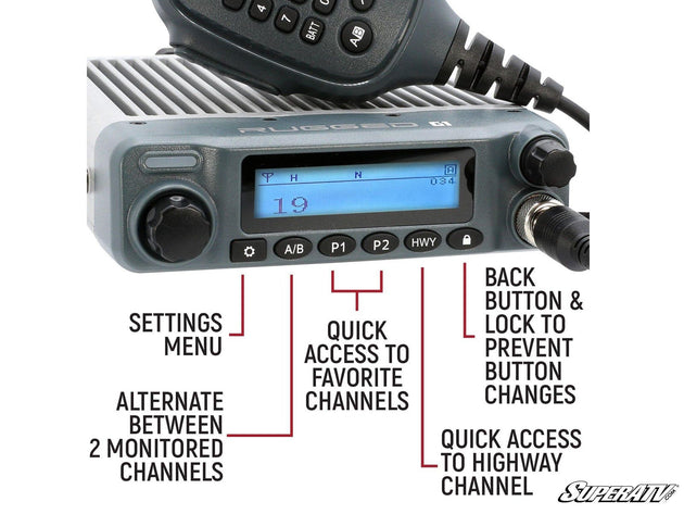 Rugged Radios - Rugged Radios G1 ADVENTURE SERIES Waterproof GMRS Mobile Radio Kit - RK-G1