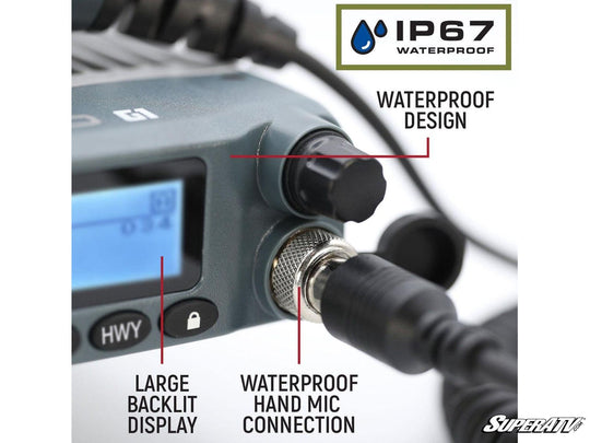Rugged Radios - Rugged Radios G1 ADVENTURE SERIES Waterproof GMRS Mobile Radio Kit - RK-G1