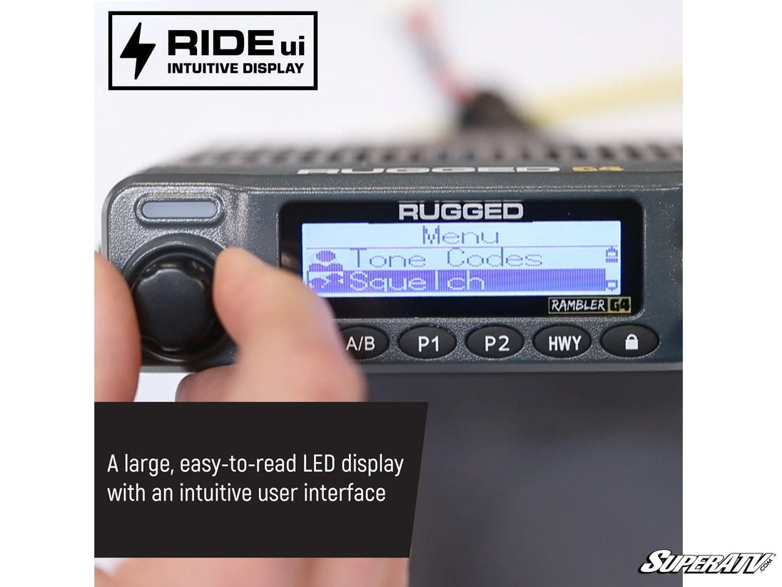 Rugged Radios - Rugged Radios Radio Kit Lite—Rambler G4 GMRS Band Mobile Radio with Antenna - RK-G4