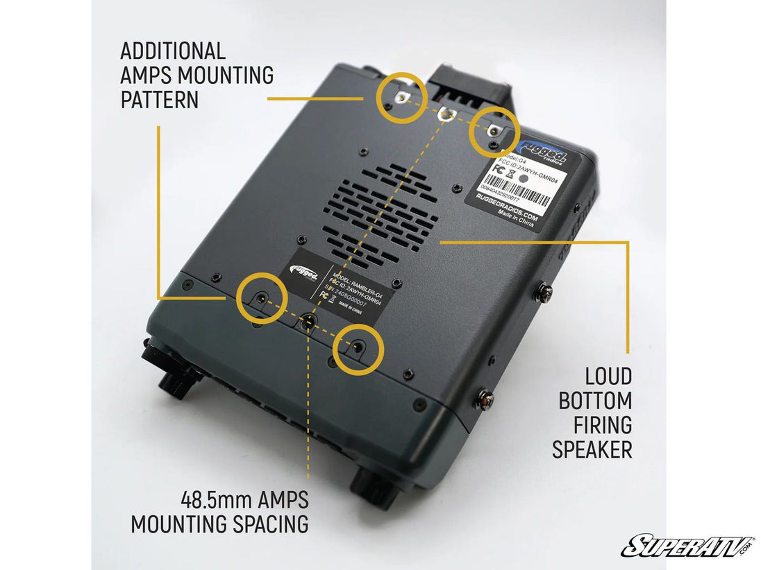 Rugged Radios - Rugged Radios Radio Kit Lite—Rambler G4 GMRS Band Mobile Radio with Antenna - RK-G4