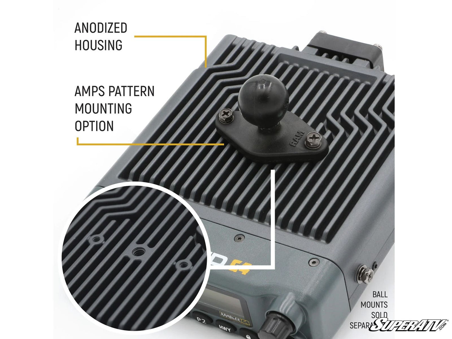 Rugged Radios - Rugged Radios Radio Kit Lite—Rambler G4 GMRS Band Mobile Radio with Antenna - RK-G4