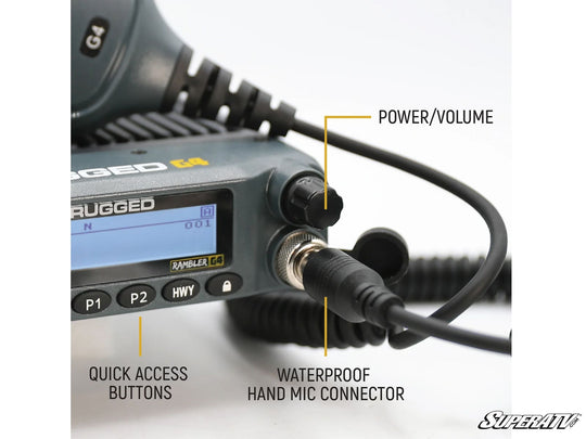 Rugged Radios - Rugged Radios Radio Kit Lite—Rambler G4 GMRS Band Mobile Radio with Antenna - RK-G4