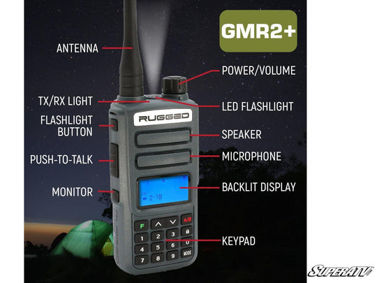 Rugged Radios - Rugged Radios Rugged GMR2 PLUS—GMRS and FRS Two-Way Handheld Radio - GMR2-PLUS