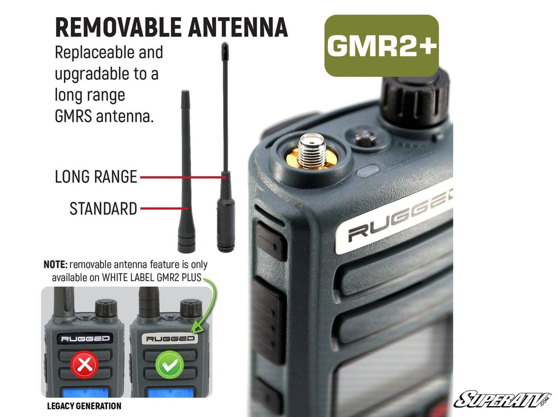 Rugged Radios - Rugged Radios Rugged GMR2 PLUS—GMRS and FRS Two-Way Handheld Radio - GMR2-PLUS