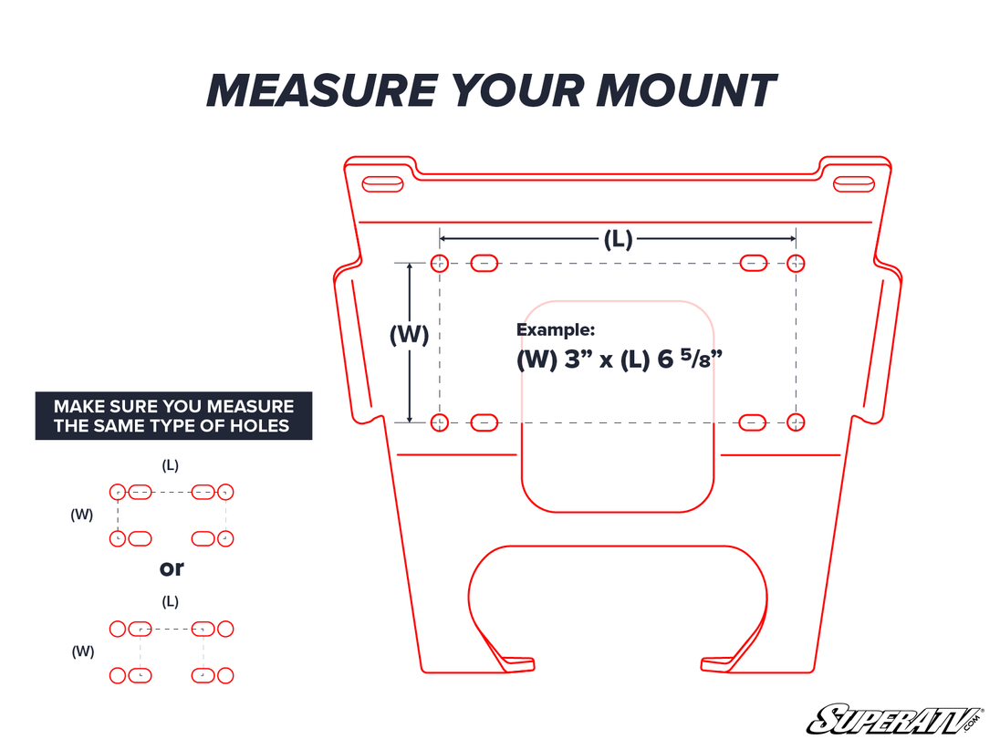 SuperATV - Polaris General Winch Mounting Plate - 35-WM-P-XPT-00#AA